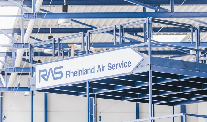 Rheinland Air Service, Hangar in Mönchengladbach Europe, Germany, 