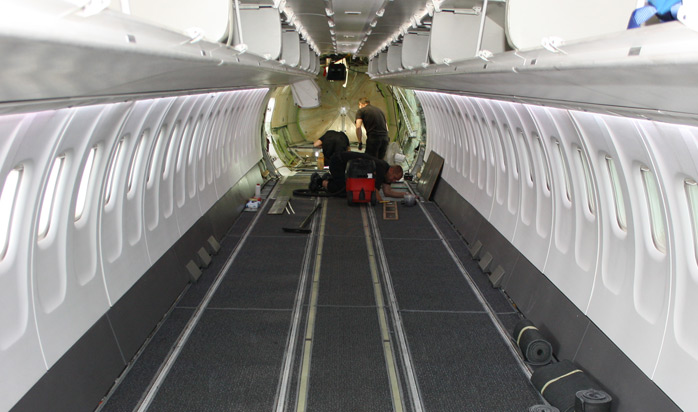 ATR 42/72 cabin interiors, lining, bins, panels, floor